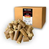 PINI Hartolzbriketts 100% Eiche 15 kg Kamin Ofen Brennholz Grill Eichenbriketts Briketts mit Langer Brenndauer