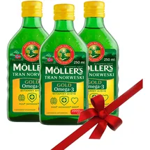 Mollers Tran Omega-3 600 IU with Vitamin D3 Zitrone 250 ml
