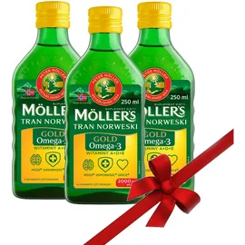 Mollers Tran Omega-3 600 IU with Vitamin D3 Zitrone 250 ml