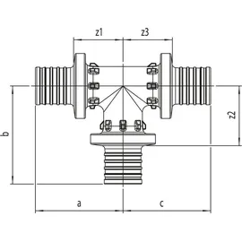 Rehau T-Stück Rautitan PX 25-25-25 mm
