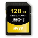 Wise SDXC UHS-II V90 128 GB R:290 MBs/W: 260 MBs WI-SD-N128 Marke