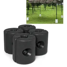 Tourtecs Pavillon Gewichte 4 Stück 0,5 x 0,5 x 0,5 m Schwarz