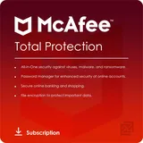 McAfee Total Protection 2025 VOLLVERSION 10 Geräte 1 Jahr DE Win Android iOS