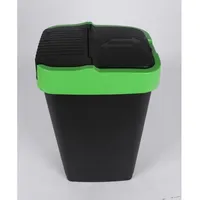 Heidrun Set 3 Mülleimer Klappdeckel 60 L, 40x33x67cm-Papier/Kunststoff