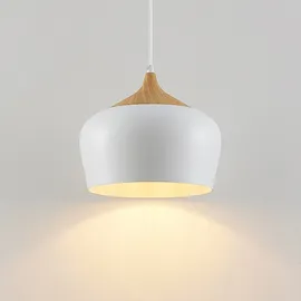 LINDBY Vilsera 1-flg. 30 cm skandinavisch weiß Metall