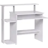 FineBuy Schreibtisch Modern mit Tastaturauszug