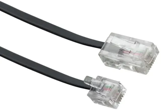 Schwaiger 6.0m RJ-11 - RJ-45 6 m Schwarz
