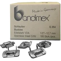 Bandimex Schlaufe V2A 12,7mm-1/2", 100 Stück