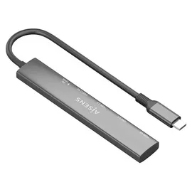 AISENS ASUC-5P022-GR USB-C 5 Ports), Dockingstation - USB Hub, Grau,