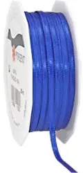 PRAESENT Doppelsatin 7180350-614 Royalblau 3 mm x 50 m 2 Stück