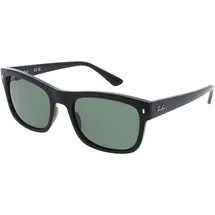 Ray-Ban RB4428 Unisex-Sonnenbrille Vollrand Quadratisch Propionat-Gestell, Schwarz