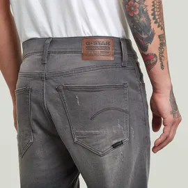 G-Star 3301 Slim 1/2 Kurze Jeans Light Aged Destroy 31