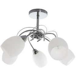 SPOT LIGHT Deckenleuchte "Pisa", silber (silberfarben), Ø 12,00cm H: 38,00cm, Lampen, Deckenleuchte aus Metall für den Wohn- und Essbereich