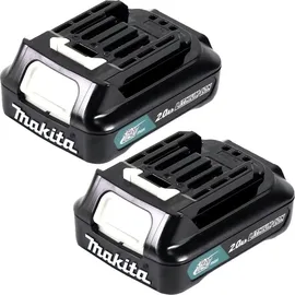 Makita Akku Power Set Li 12V mit 2x BL1021B Akku 2,0Ah ( 2x 197396-9 ) - Nachfolger von BL1020B