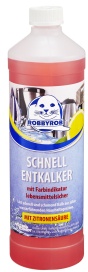 ROBBYROB Entkalker, integrierter Farbumschlag, Löst schnell und schonend Kalk auf allen wasserführenden Haushaltsgeräten, 1 Liter - Flasche