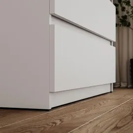 lookway Kleiderschrank HANA SS-90 2-türig 90 x 200 cm Kunststoff Holznachbildung Weiß