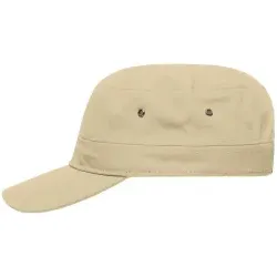 myrtle® beach Military Cap MB095, khaki 1 Stück, Farbe: khaki