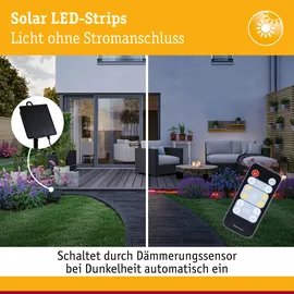 Paulmann LED Stripe Solar 5m RGB dimmbar inkl. Fernbedienung schwarz