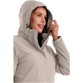 KILLTEC Damen Parka/Mantel wasserdicht mit abzippbarer Kapuze Damen, Funktionsparka, hellsand, 38, 43284-000