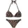 Bruno Banani Triangel-Bikini Damen leo bedruckt Gr.34 Cup C