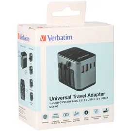 Verbatim Ladeadapter, Universal Travel, UTA-03, 30W