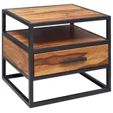 KADIMA DESIGN Nachtschrank 50 x 45 x 45 cm Braun