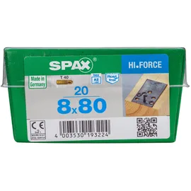 SPAX Holzschraube 8 x 80 mm 20 Stück