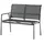 Sieger Malaga 2er Bank Armlehne links Aluminium silbergrau