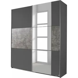 Rauch Prenzlau 175 x 210 x 59 cm graumetallic/beton-optik