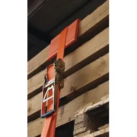 Dolezych Spanngurt DIN EN 12195-2 8 m 50 mm mit Getriebezugratsche und Spitzhaken