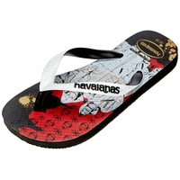 Havaianas Unisex Top Netflix Flipflop, Black/White, 35/36 EU