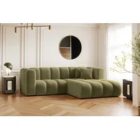 Kaiser Möbel Ecksofa L-form Sofa Grand Modular Stoff Haga und Salvador, Große Auswahl an Farben, moderner Stil, modular grün