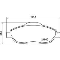 Hella Bremsbelagsatz, Scheibenbremse 8DB 355 013-911