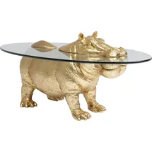 Kare DESIGN Couchtisch Hippo 86187 Glas Gold