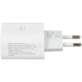 iBox C-37 Universal Weiß USB Schnellladung Drinnen (ILUC37W) - Weiß