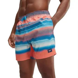 Speedo Badehose PLMT LEISURE 16" WSHT AM, Pumpkin Spice, Fandango Pink, Pool, Pale Tan, White, S