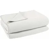 Zoeppritz Soft-Fleece Decke 220 x 240 cm offwhite