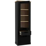 Forte Vitrine DURO, 72 x 212 cm - 2 Türen - 1 Schublade - Cabezone Eiche Dekor Riviera Eiche Dekor