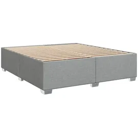 vidaXL Boxspringbett 180 x 200 cm Hellgrau
