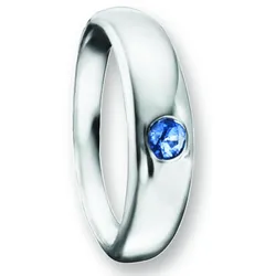 Ketten-Anhänger ONE ELEMENT "Safir Taufring Anhänger aus 925 Silber", silber, Schmuckanhänger, Kinder, Silber 925 (Sterlingsilber), für Damen – elegant, modern & vielseitig kombinierbar