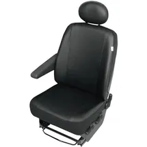 HP Autozubehör 22811 VS1 Sitzbezug 1 Stück Kunstleder Schwarz Fahrersitz