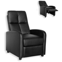 TV-Sessel - schwarz - Federkern - Relaxfunktion