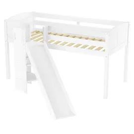 Erst-Holz Spielbett V-60.21W-09 90 x 200 cm Kiefer massiv lackiert weiß
