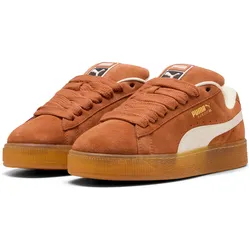 Sneaker PUMA "SUEDE XL", Gr. 37, brandy, warm weiß, Leder, mehrfarbig, sportlich, Schuhe