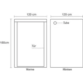 HOMEbox Growbox Wachstumszelt 120 x 90 x 180 cm