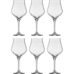Bierglas EISCH GERMANY "Craft Beer Kelch", transparent, H:21cm, Kristallglas, Trinkgefäße, bleifrei, 435 ml, 6-teilig