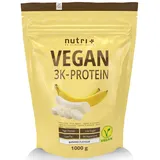 Nutri + Vegan 3K Protein Banane Pulver 1000 g