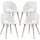 [en.casa] Esszimmerstuhl Karijoki Webstoff Beige 4er Set