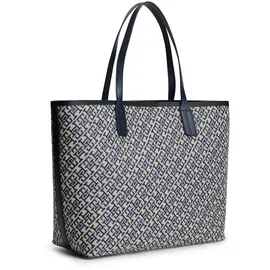 Tommy Hilfiger Icon Tote Bag Shopper Jacquard Blue