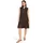 Cartoon Druckkleid Kleid mit Stickerei Dunkelbraun 42